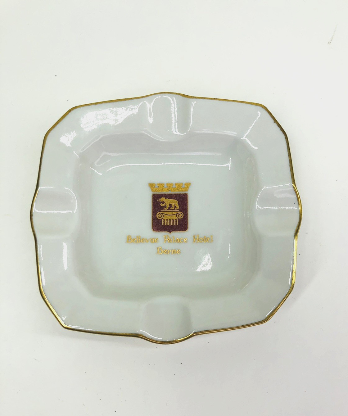 Vtg Bellevue Palace Hotel Berne Switzerland Trinket Ash Tray Suisse Langenthal