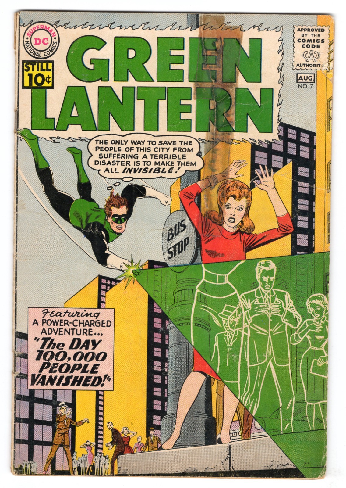 Green Lantern 7 1961 DC Comics G 2.0 1st App Sinestro Carol Ferris