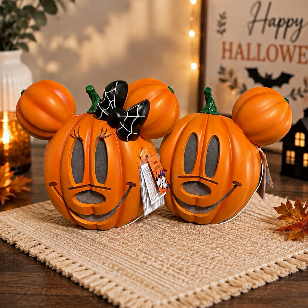 PAIR Disney 2026 Home Depot 14 in LED Mickey & Minnie Mouse Pumpkin Light Up Set PAIR Disney 2026 Home Depot 14 in LED Mickey & Minnie Mouse Pumpkin Light Up Set