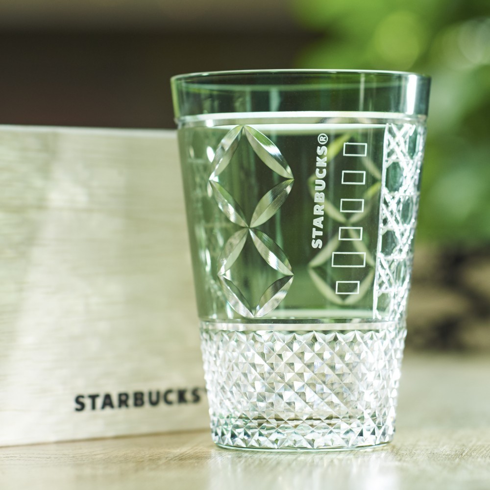 Starbucks Japan JIMOTO Made Edo Kiriko Iced Coffee Glass