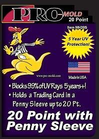 Pro Mold -Box of 25 ...20 Point Magnetic with Penny Sleeve 1st GEN