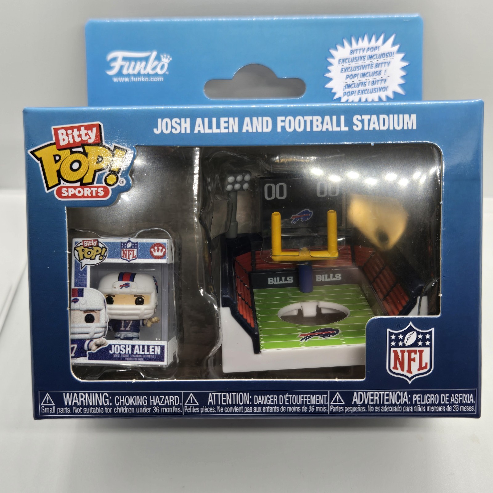 Bitty Funko Pop Vinyl Josh Allen and Foot Stadium Exclusive New Buffalo Bills Bitty Funko Pop Vinyl Josh Allen and Foot Stadium Exclusive New Buffalo Bills