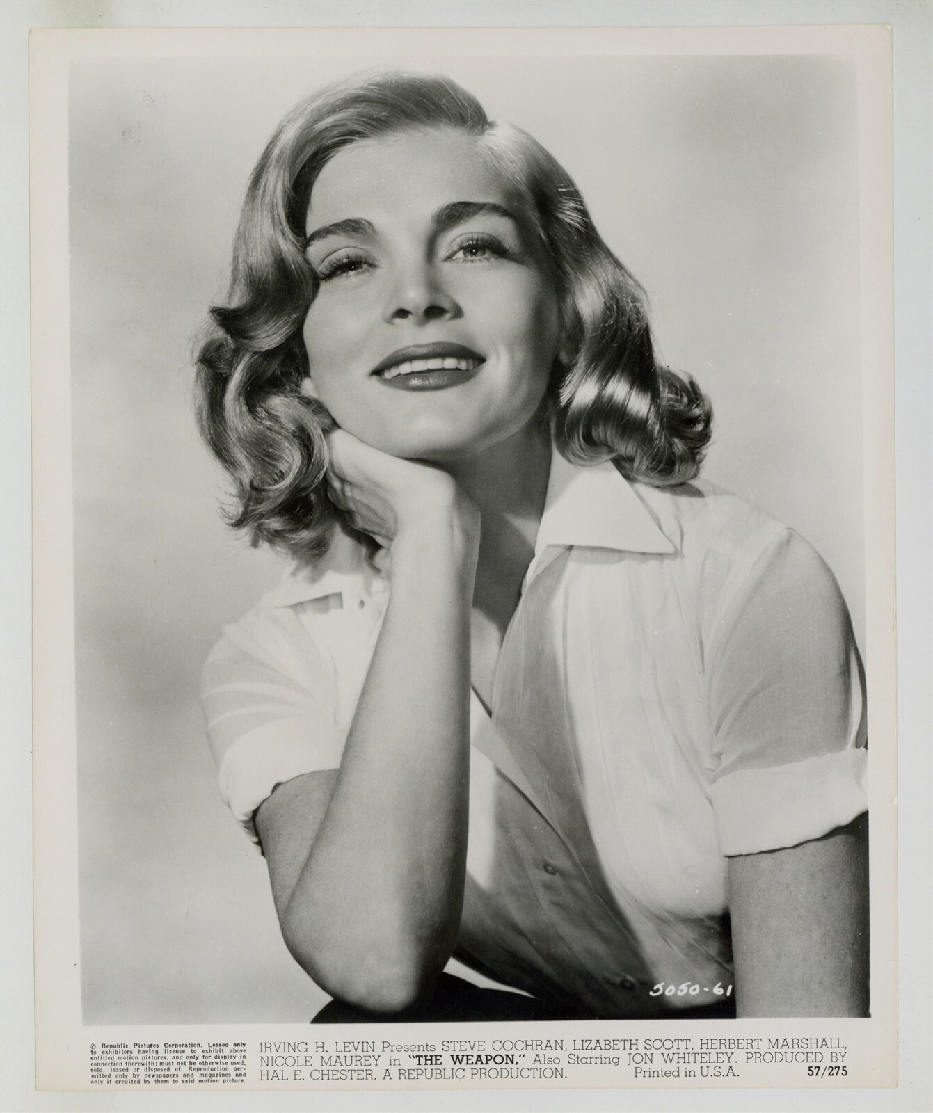 Lizabeth Scott 1957 Film Noir Diva 8x10 Original Photo Sultry Sexy Sabina J11248