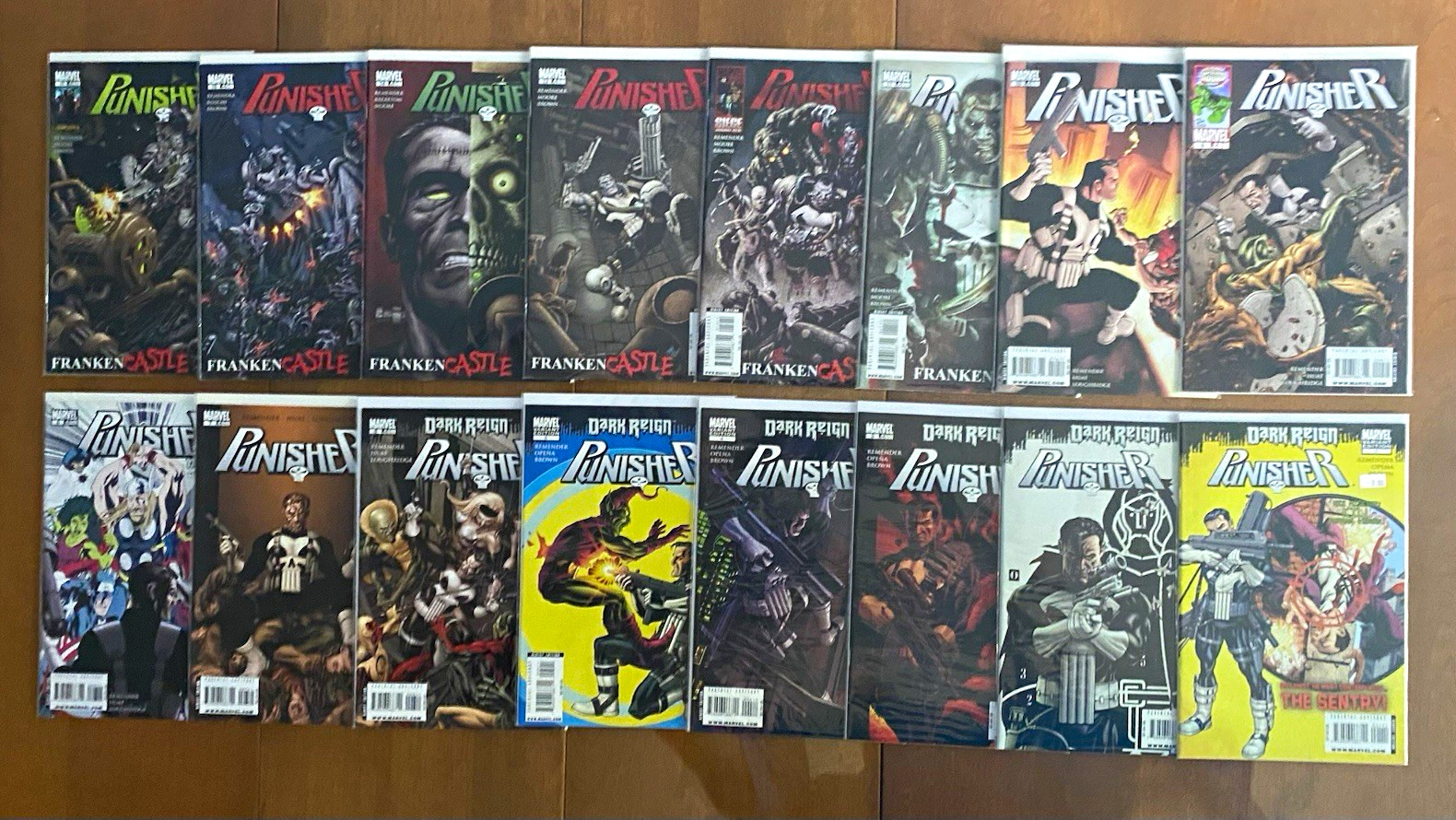 Marvel Comics Punisher (Lot 1-16) First Appearance Franken-Castle Bagged&Backed Marvel Comics Punisher (Lot 1-16) First Appearance Franken-Castle Bagged&Backed