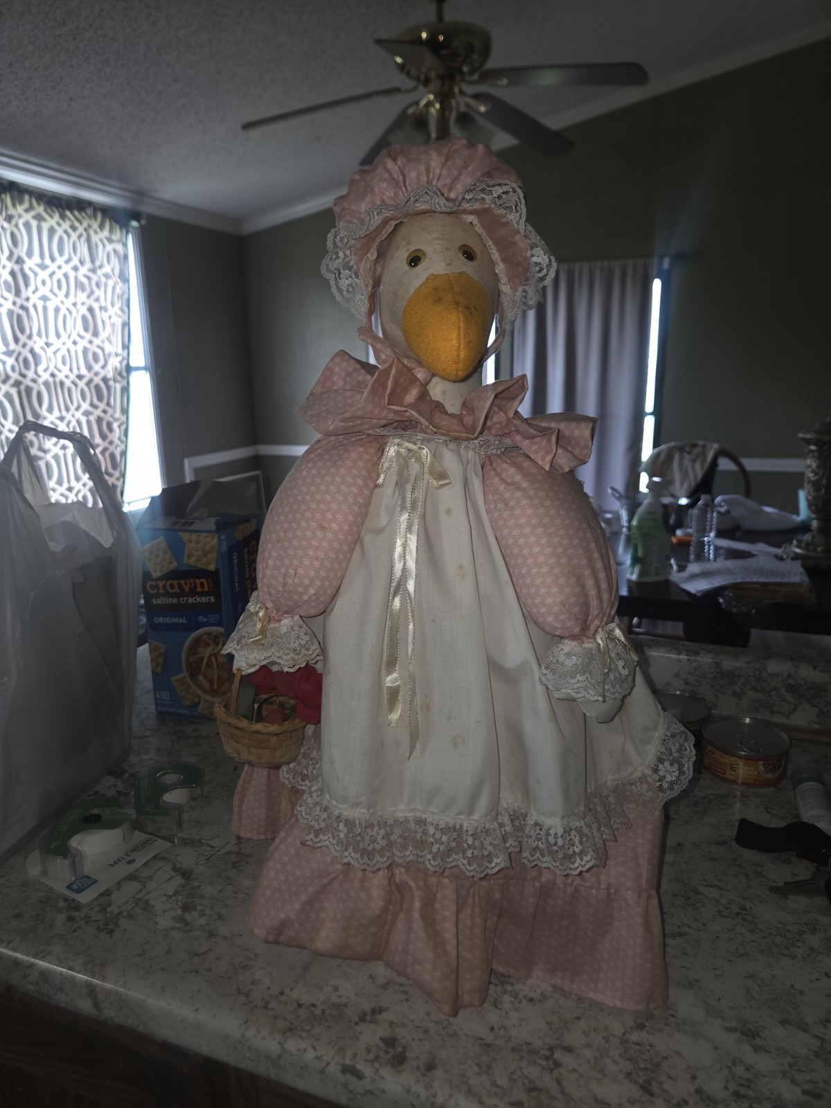 Soft Sculpted Mother Goose Cloth Doll 22\