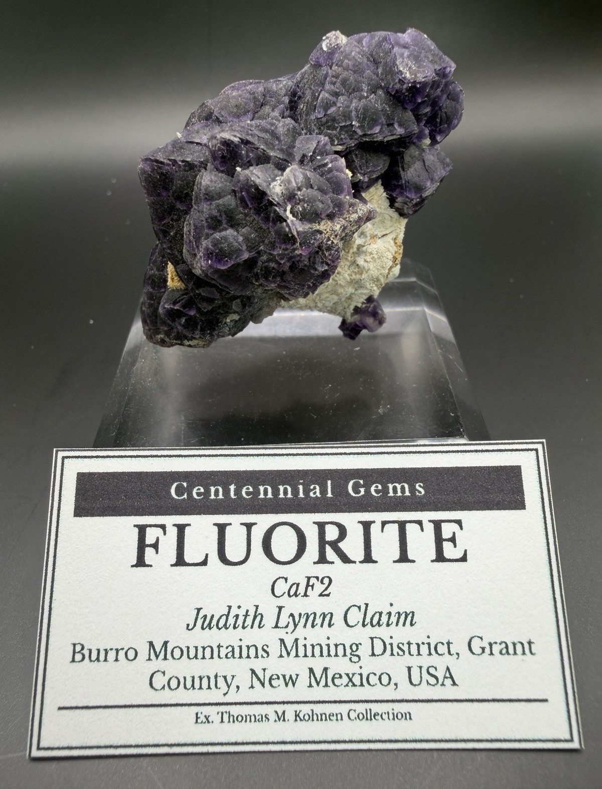 Centennial Gems Fluorite (CaF2) Specimen, Judith Lynn Claim, New Mexico