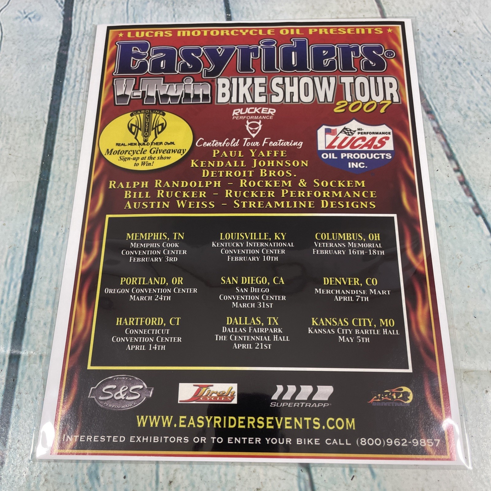2007 Easyriders V-Twin Bike Show Tour Print Ad/Poster Pinup Art Magazine Page 2007 Easyriders V-Twin Bike Show Tour Print Ad/Poster Pinup Art Magazine Page
