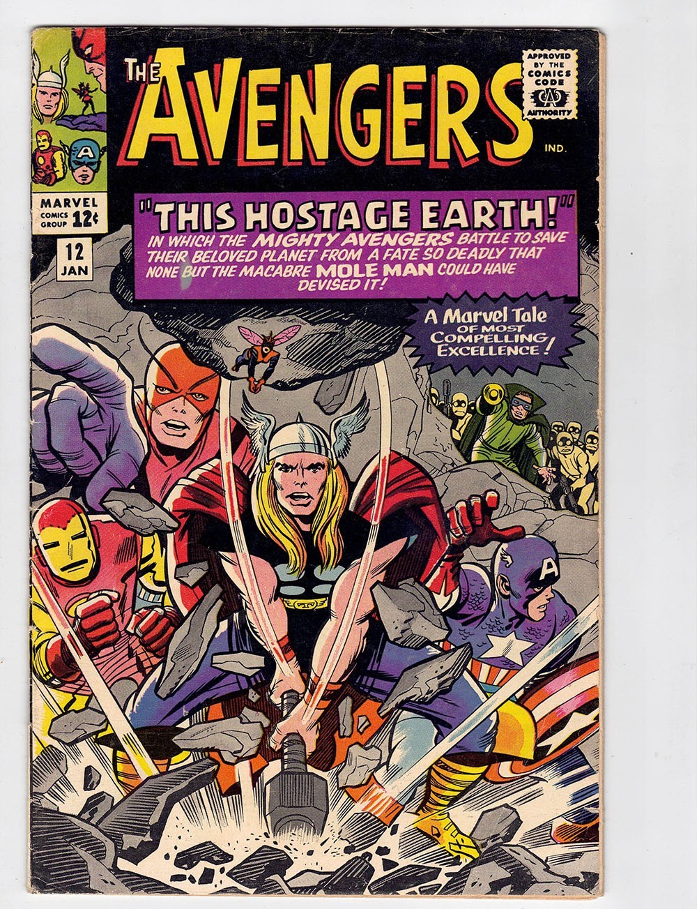 AVENGERS #12 4.5 1965 OFF-WHITE/WHITE PAGES