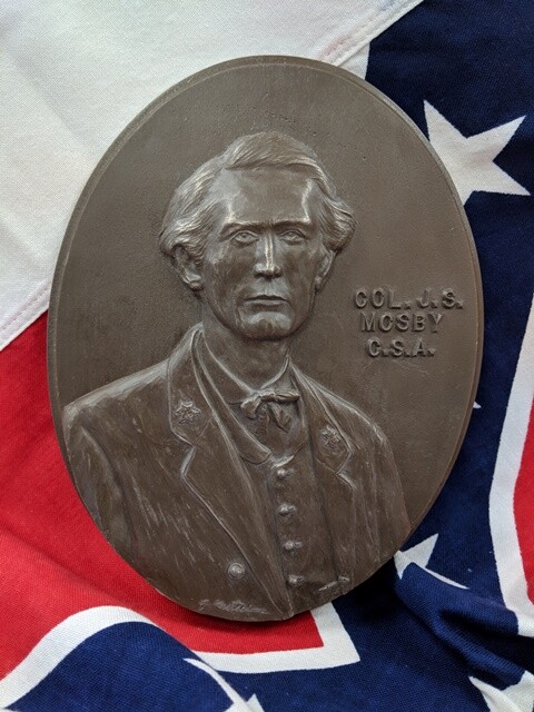 Col. John S. Mosby – Plaque in Bonded Bronze