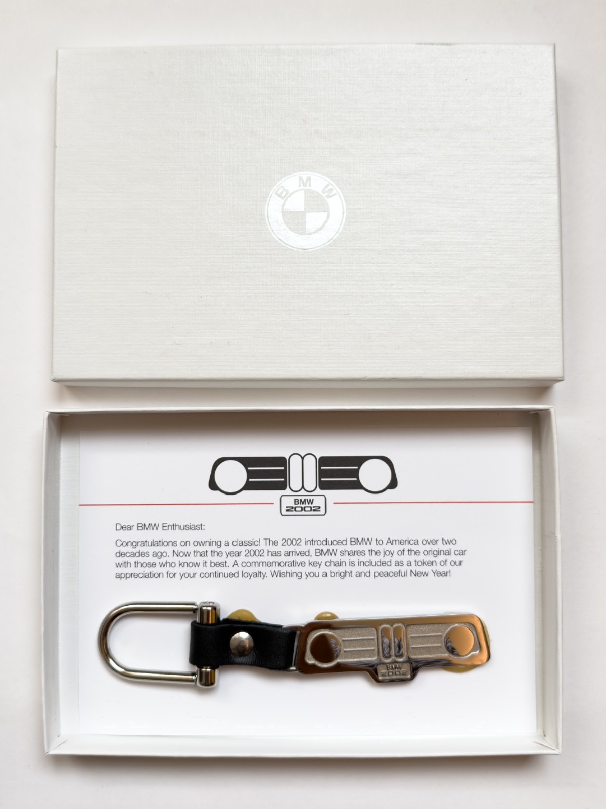 RARE • BMW Official Commemorative 2002 Keychain For 2002 Owners