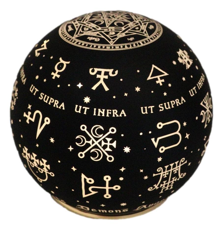 Wicca Occultic Angels And Demons Sigils Of Divine And Demonic LED Globe Light Wicca Occultic Angels And Demons Sigils Of Divine And Demonic LED Globe Light