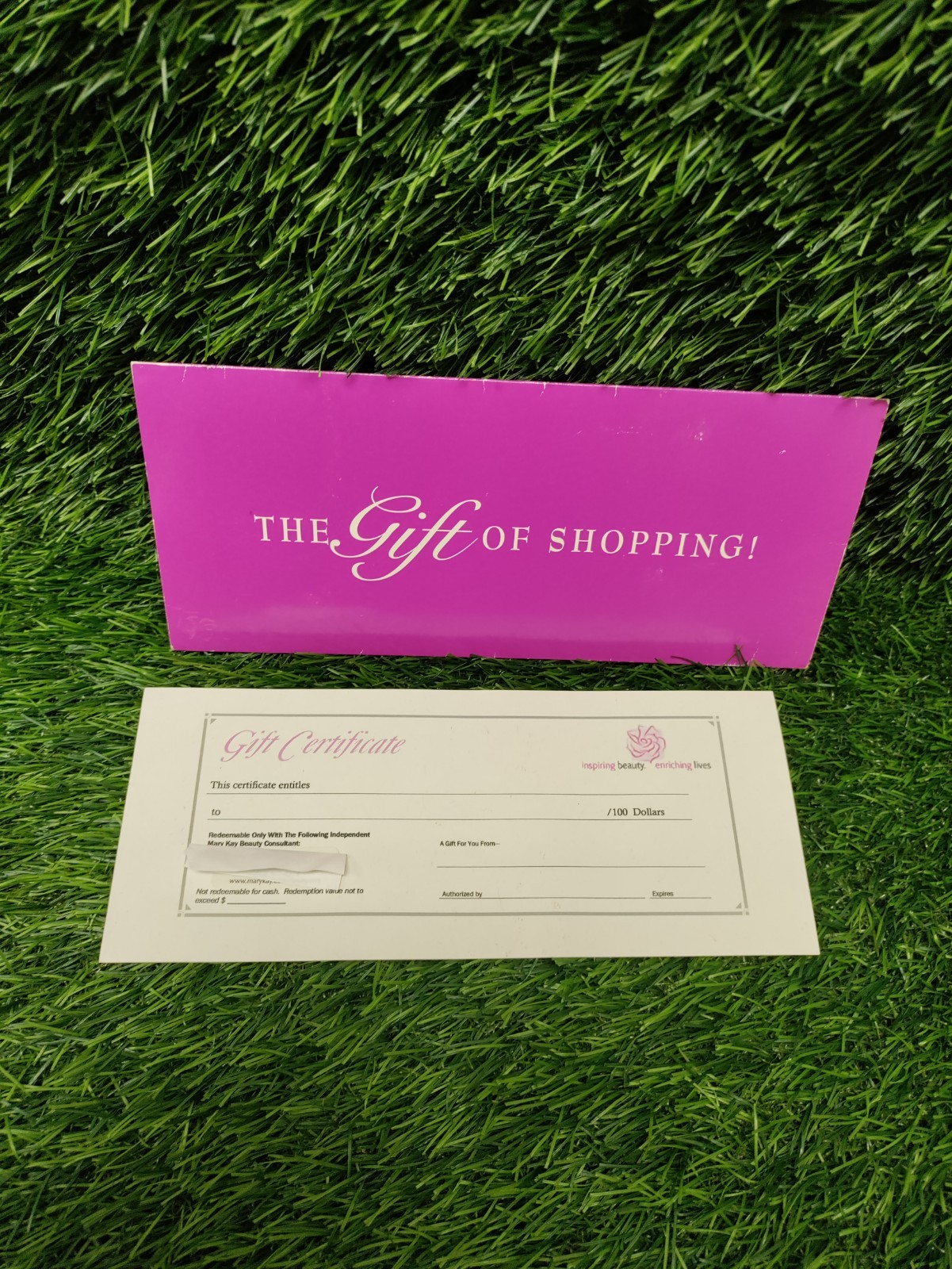 Rare Mary Kay Cosmetics, Inc. - Gift Certificate HTF Rare