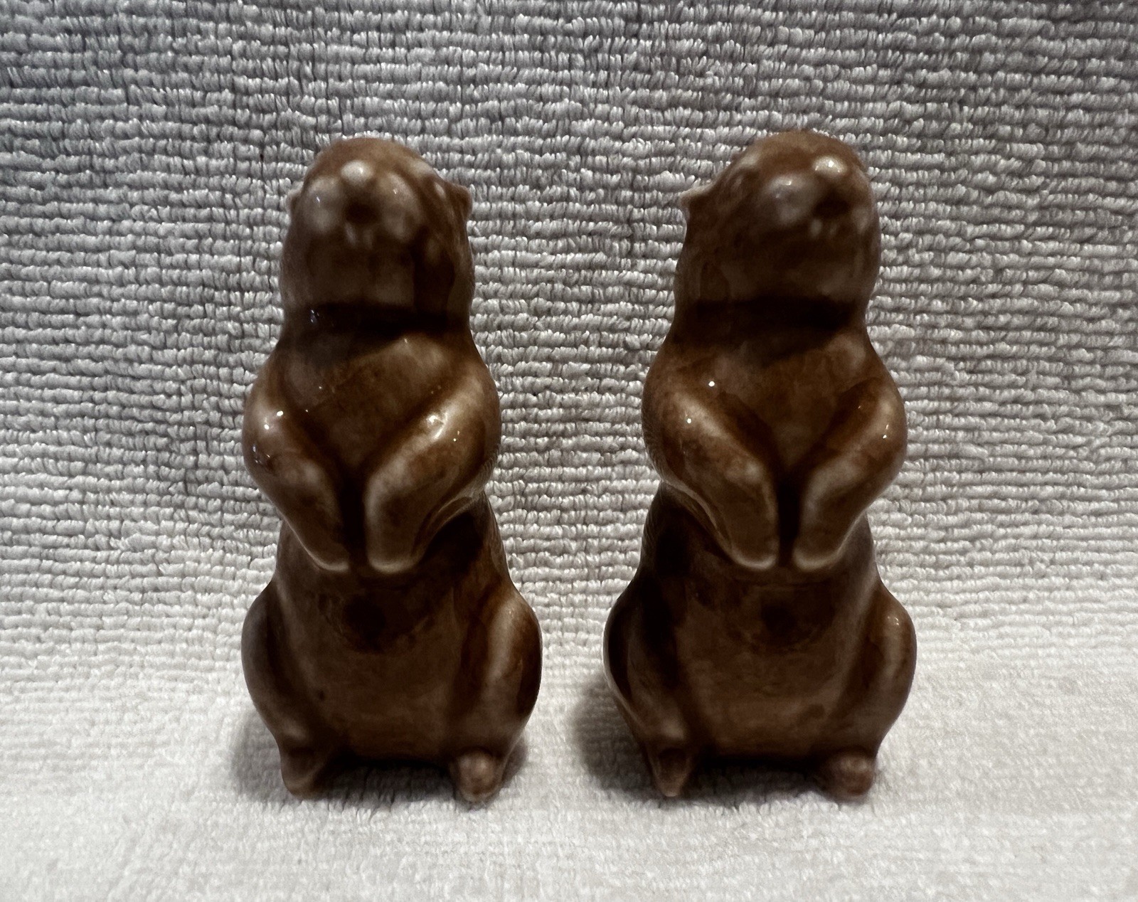 Vintage Prairie Dog Messer (?) Salt & Pepper Shaker Set