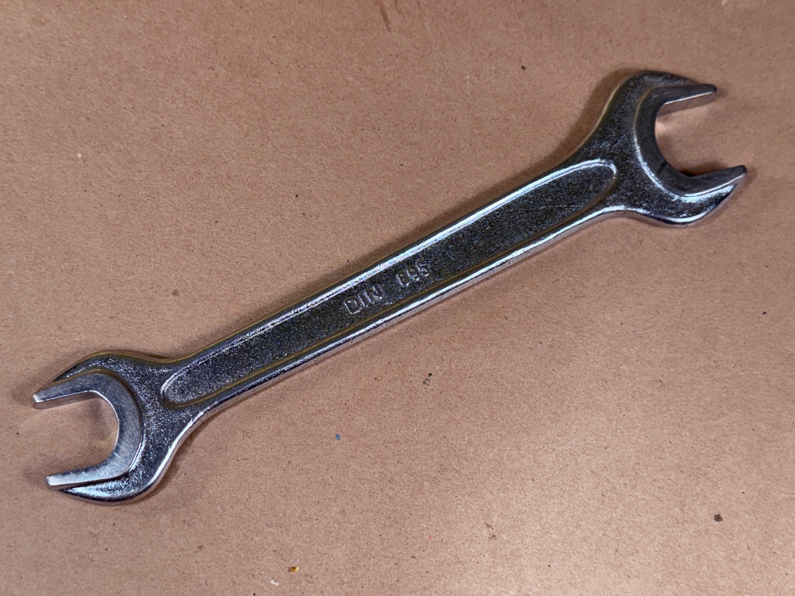 Vintage Double Open End Wrench 24mm & 19mm DIN895 - Chrome - Router Collets