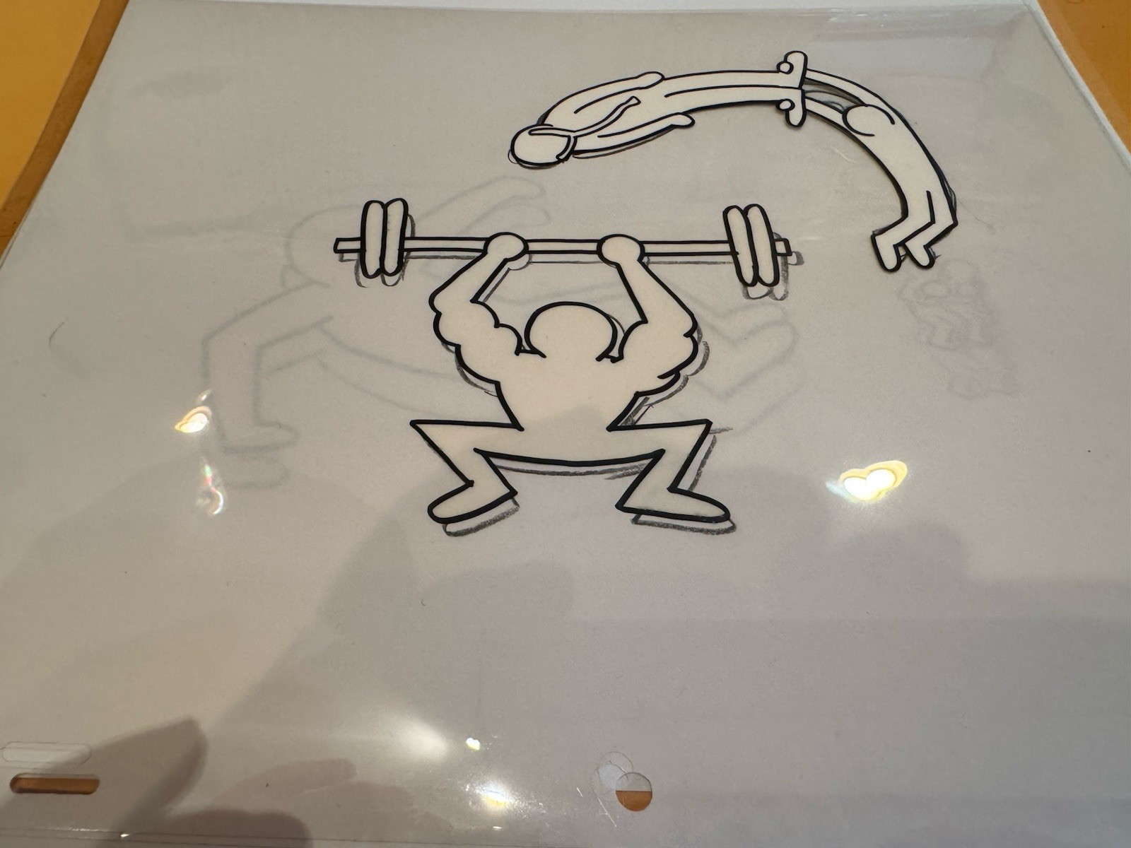 keith haring original art Exit From Sesame Street Weight Lifter 2certifications keith haring original art Exit From Sesame Street Weight Lifter 2certifications