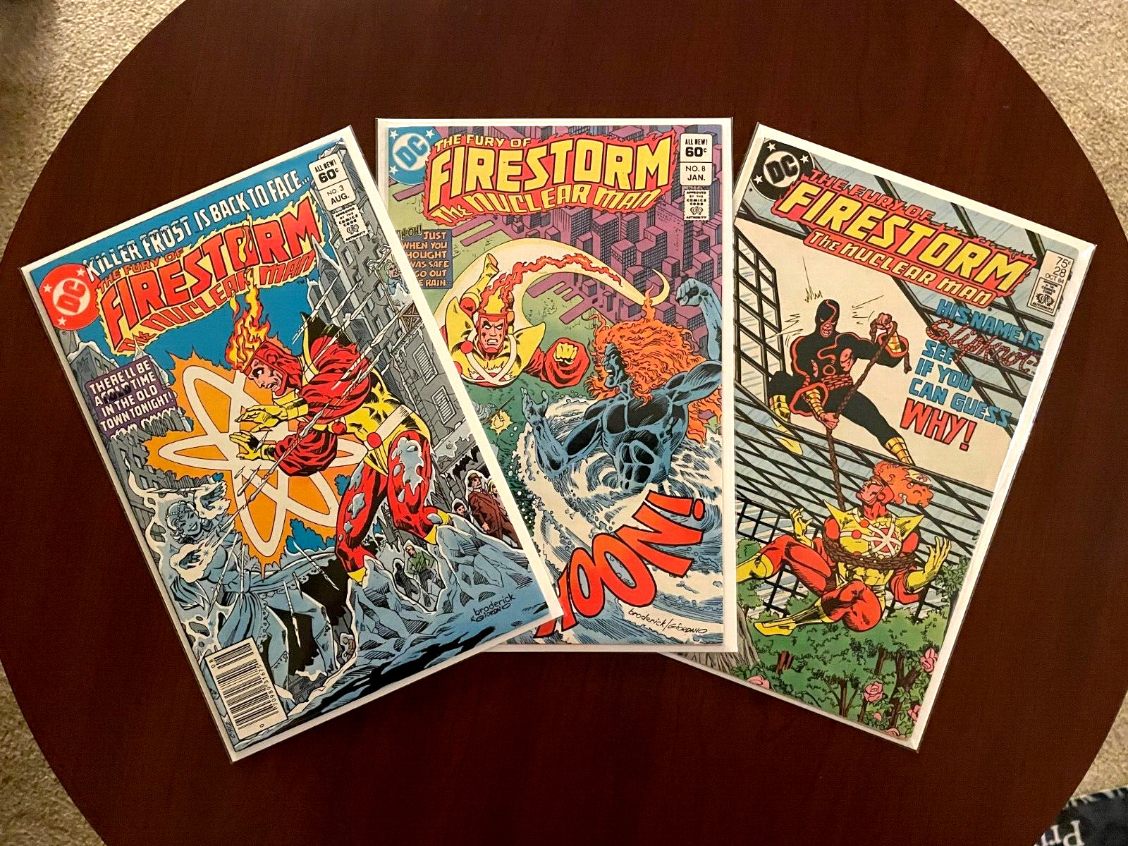 (Lot of 3 Comics) Fury of Firestorm #3 #8 #28 (DC 1982-84) 1st Slipknot