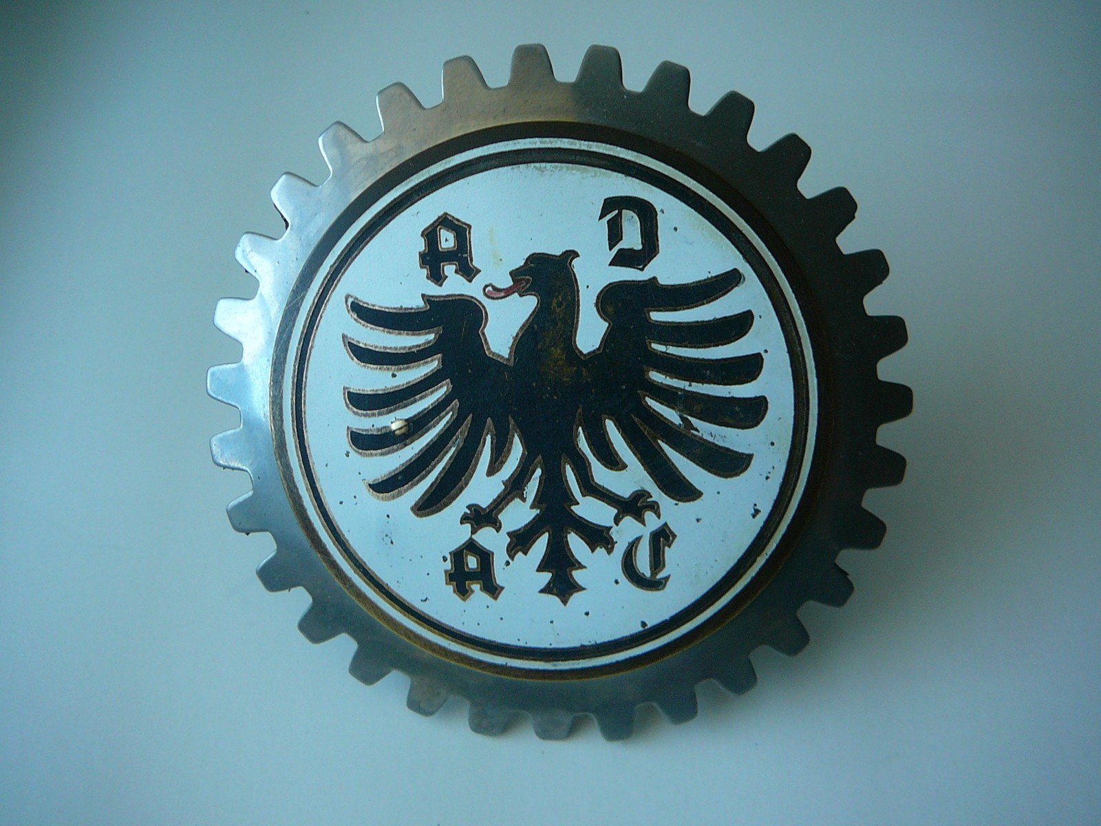 DEUTSCHLAND CAR GRILLE EMBLEM BADGE, Vintage,  USED ,VG  LOWEST OVERALL COST