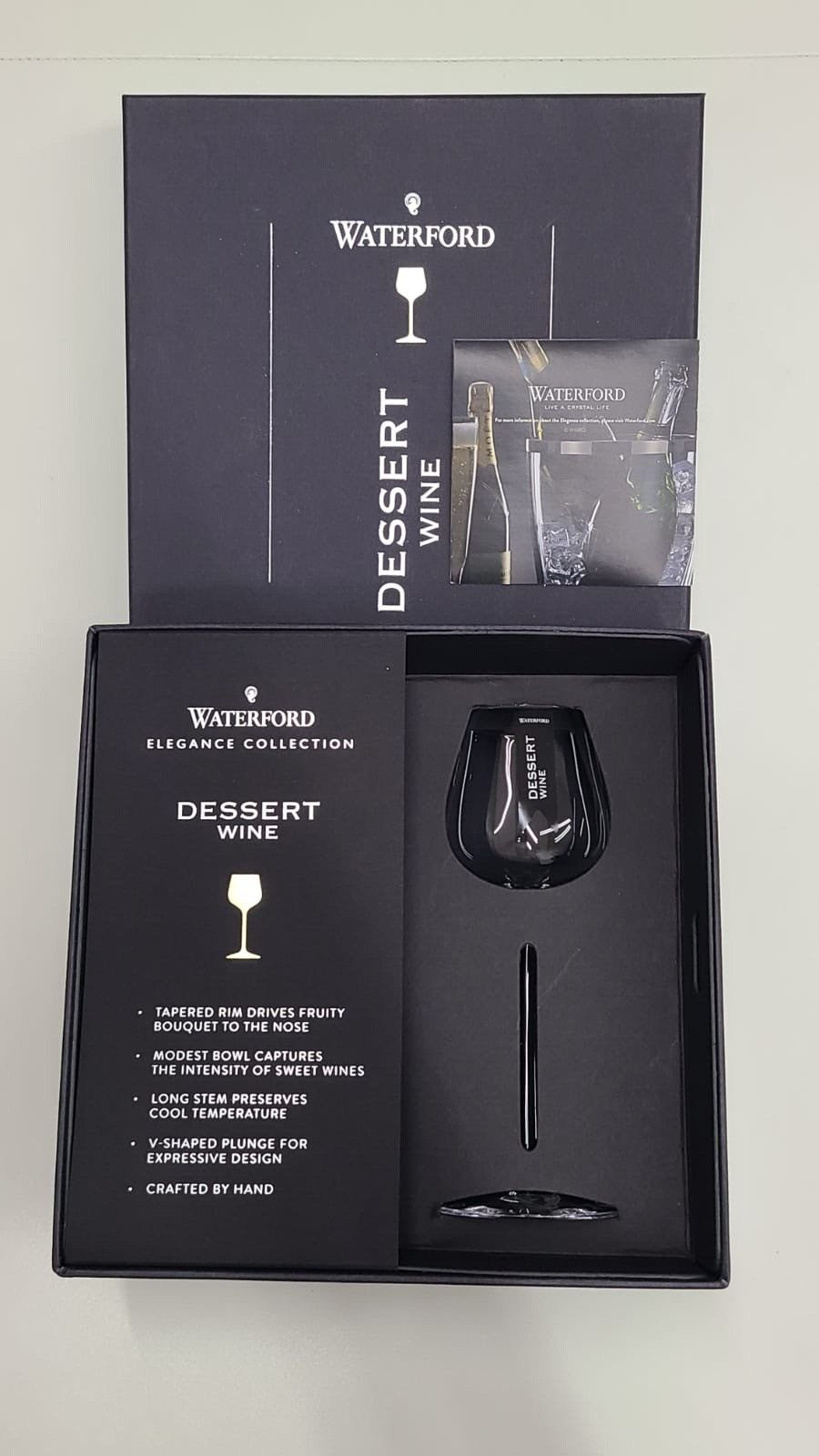 Waterford Crystal Elegance Dessert Wine Glasses Set Of 2