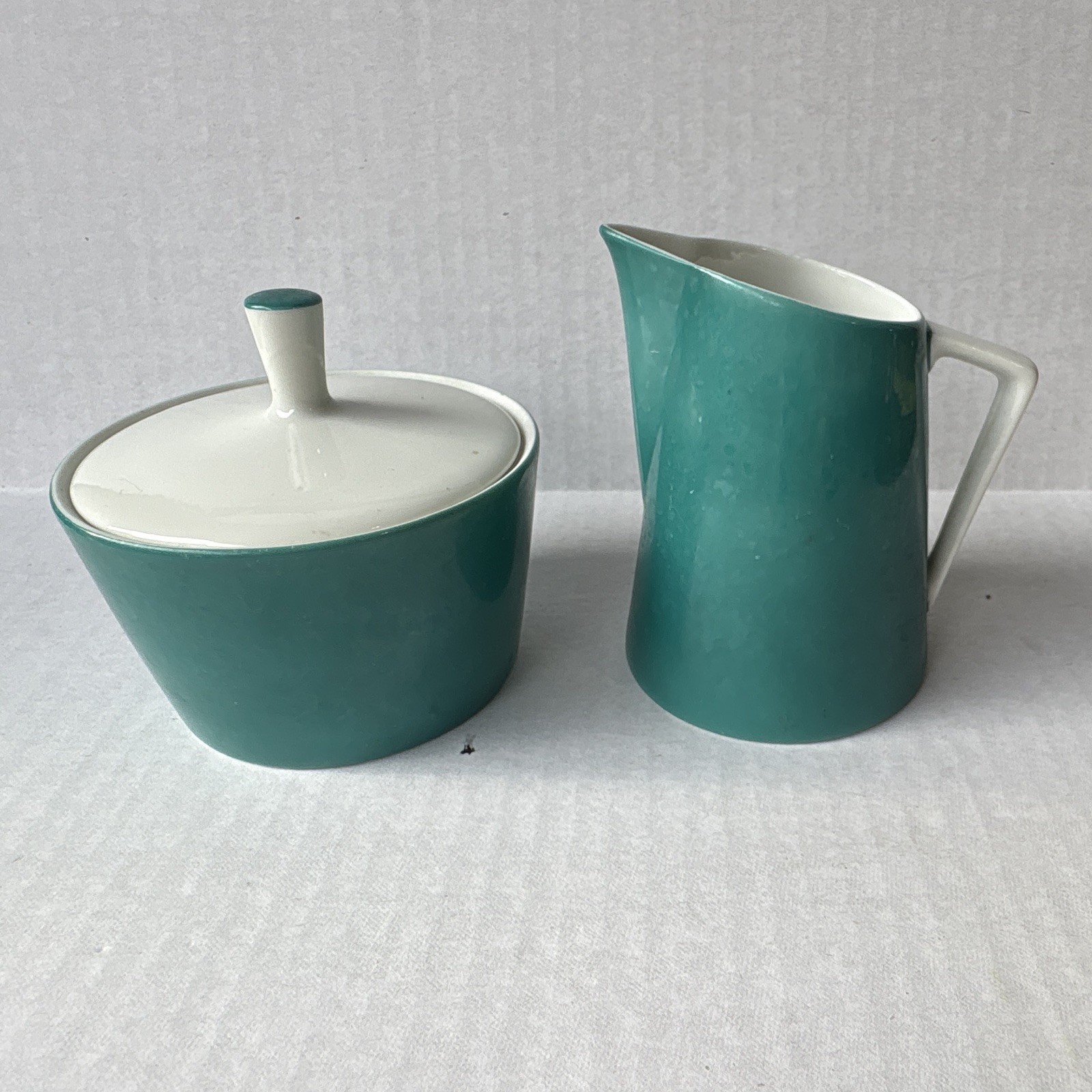 Vintage Sugar Cube Holder And Cream Pitcher.