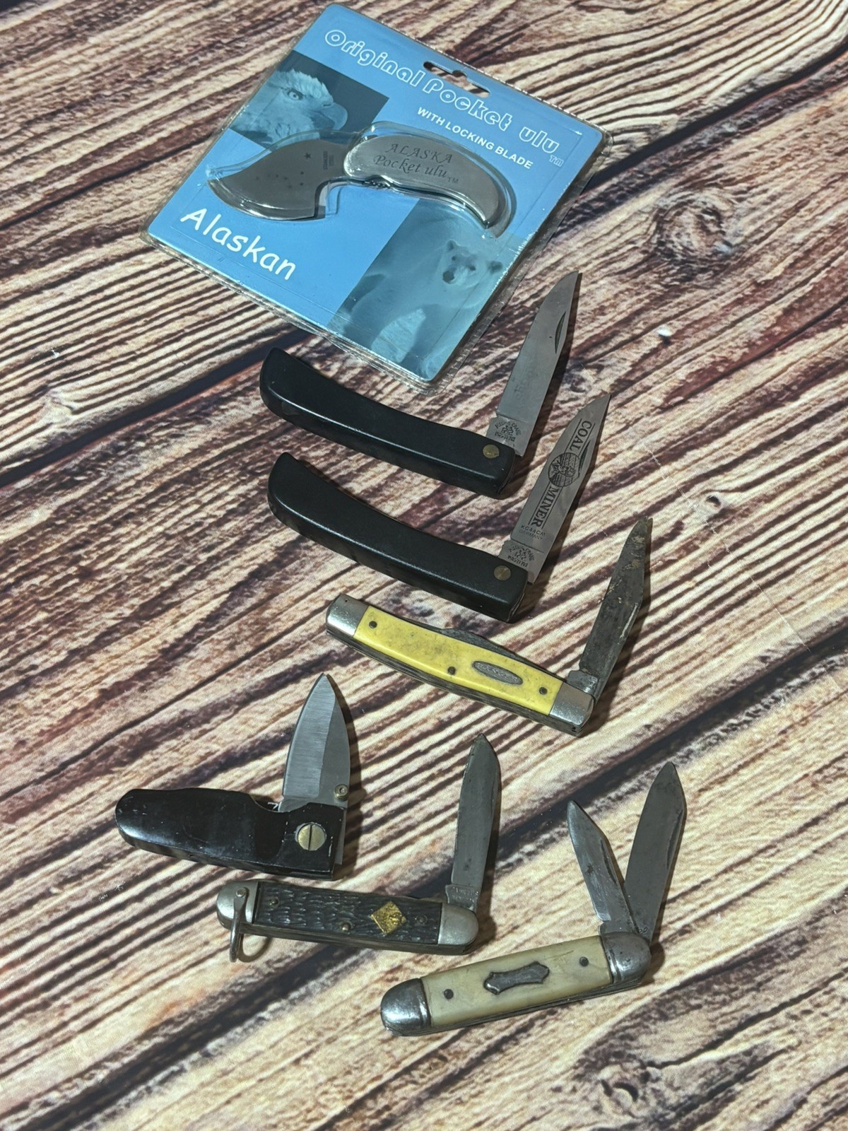 Mixed Lot 7 Vintage Pocket Folding Knives Rostfrei, Camillus, Ranger, For Repair