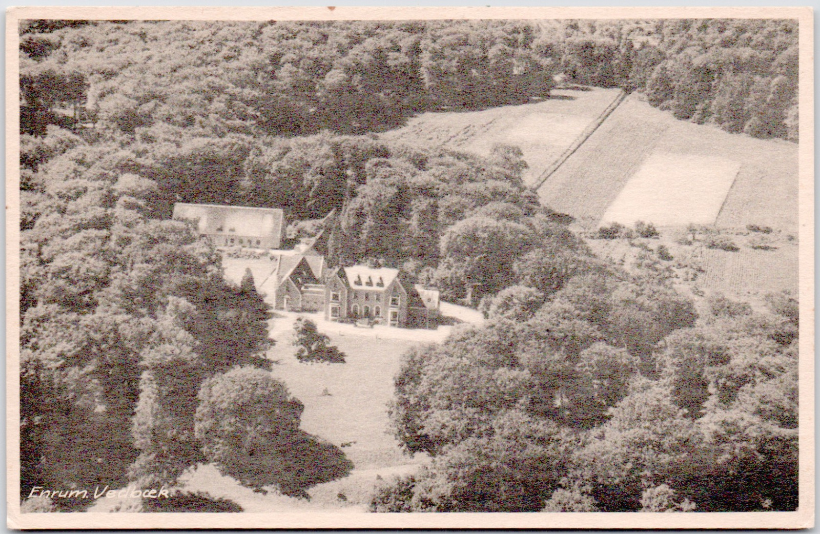 Denmark Vedbaek 1910 Enrum Manor Estate Danish Countryside Residence Postcard