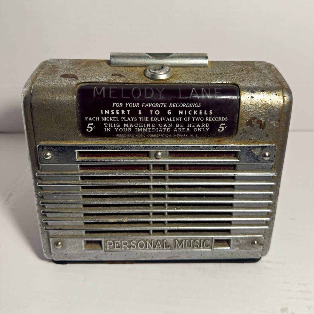 Vintage 1946 Melody Lane Phonette Jukebox Tabletop Speaker Coin Op Diner Box Vintage 1946 Melody Lane Phonette Jukebox Tabletop Speaker Coin Op Diner Box