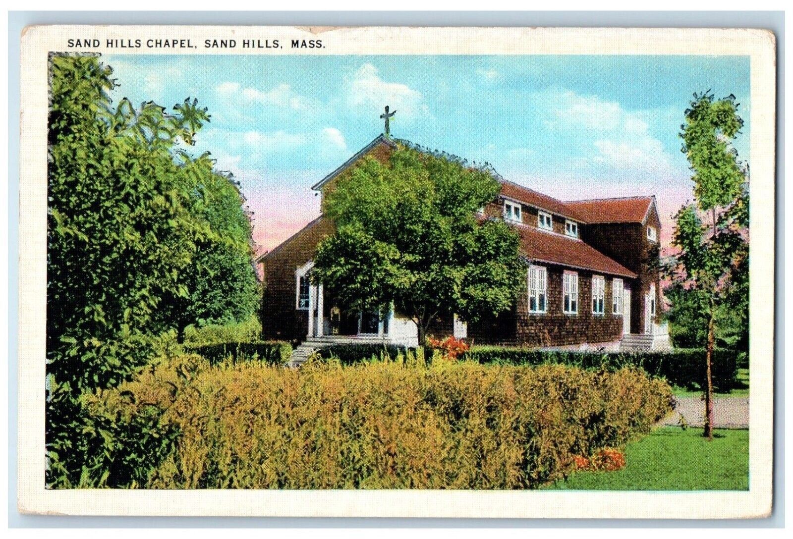 c1930\'s Sand Hills Chapel Sand Hills Massachusetts MA Posted Vintage Postcard