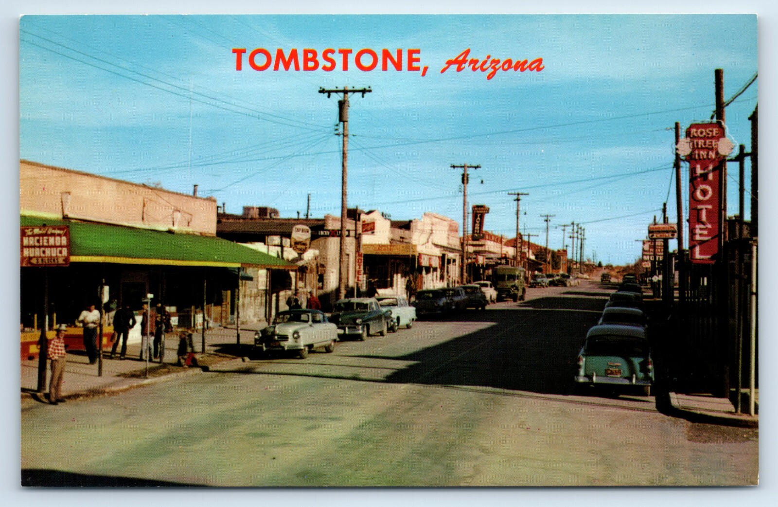 Allen Street the Main Drag of Tombstone Arizona c1950s Postcard