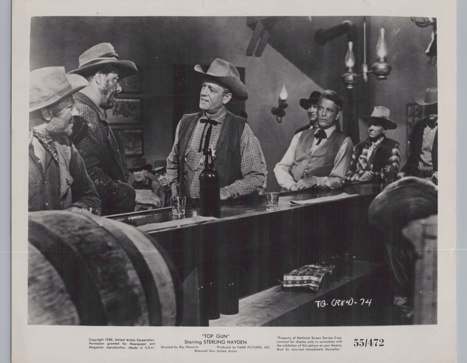 Hollywood Sterling Hayden + James Millican in Top Gun (1955) Original Photo 872