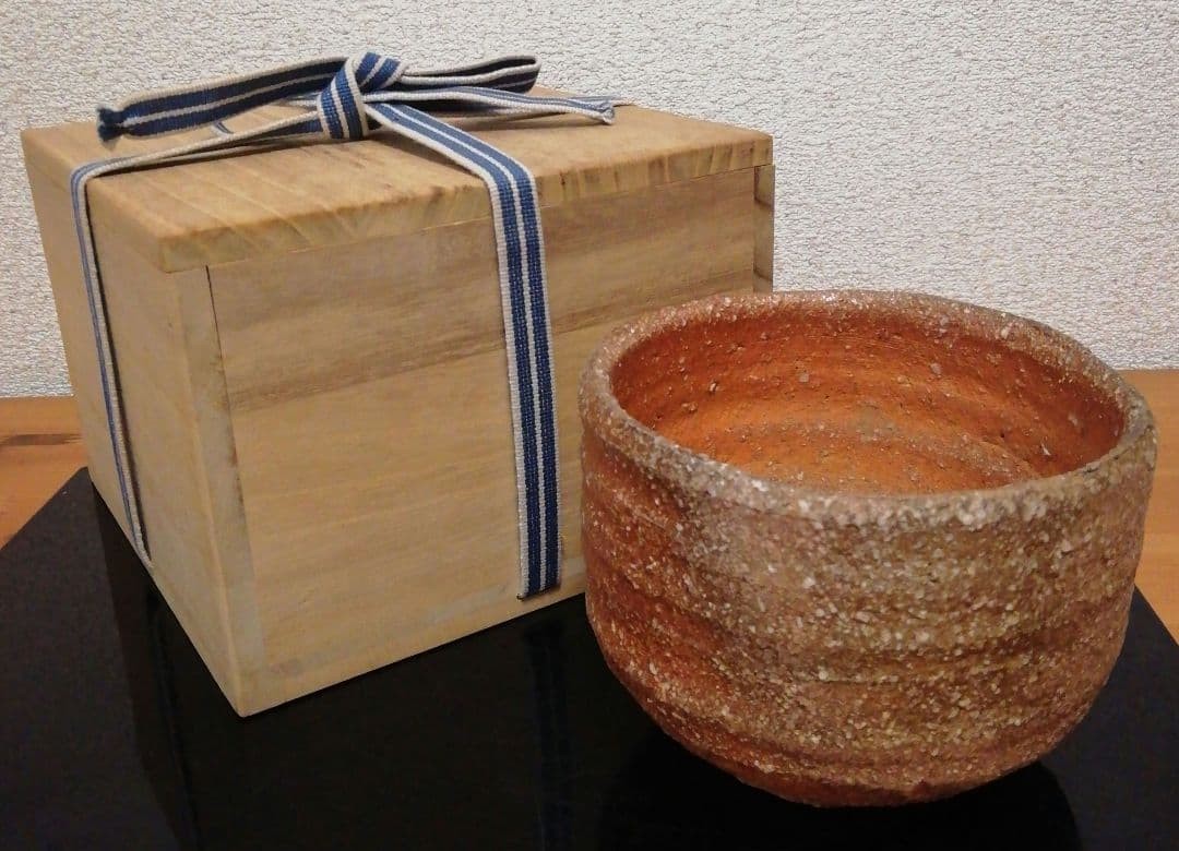 Kiyoshi Sawa Shigaraki Ware Tea Bowl Handmade Brown 11.5cm