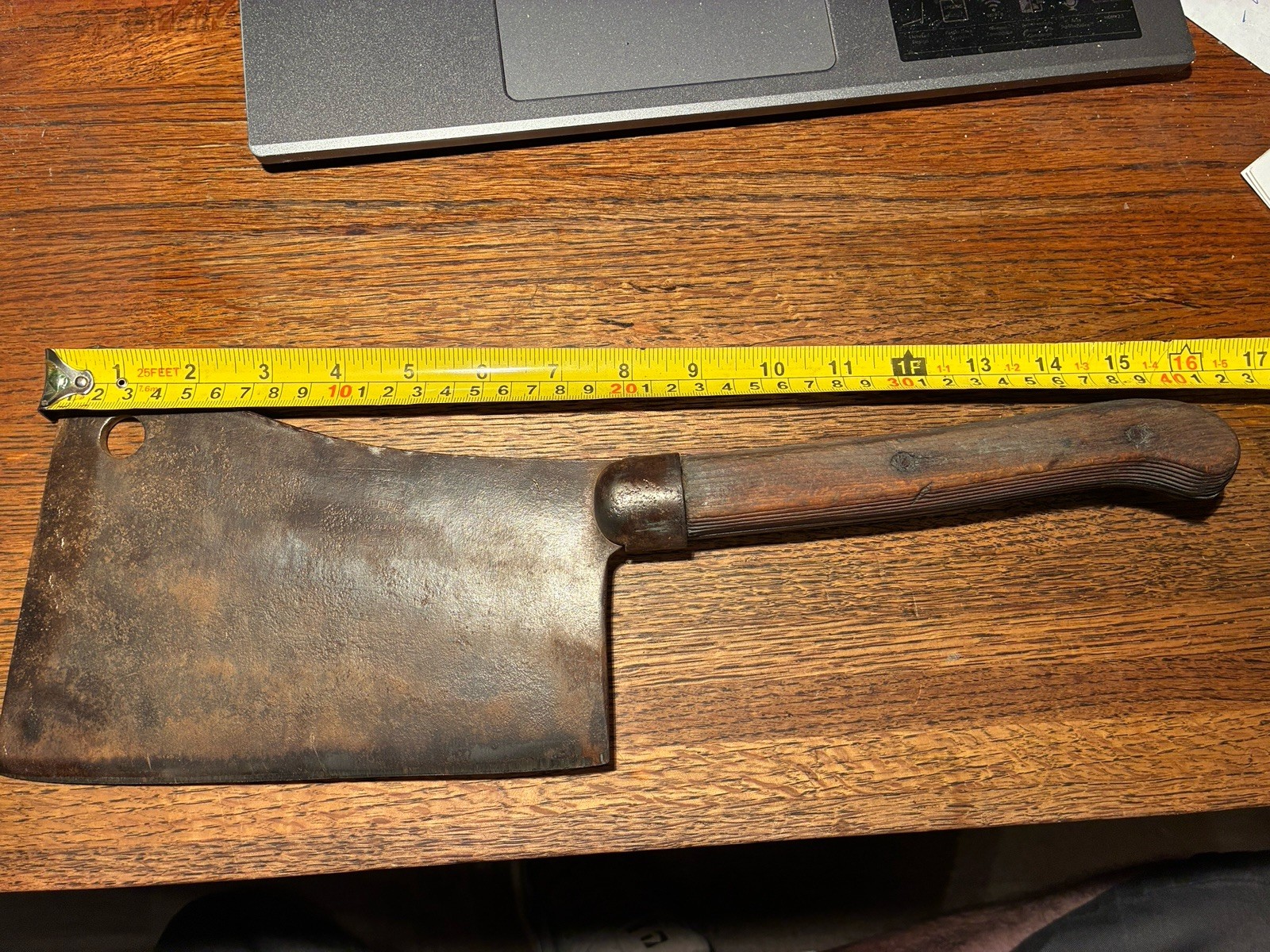 Vintage L. F. &C. Samuel Lee Pat May 25th 1886 Knives & Steel No 8 Meat Cleaver Vintage L. F. &C. Samuel Lee Pat May 25th 1886 Knives & Steel No 8 Meat Cleaver