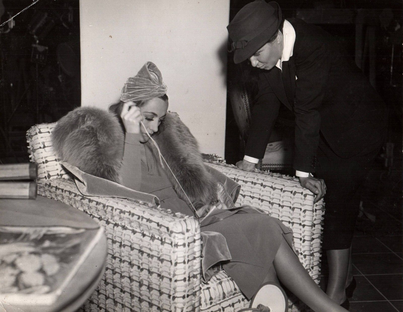 1937 Joan Crawford Bride Wore Red BEHIND SCENE DOROTHY ARZNER ORIG Photo C20
