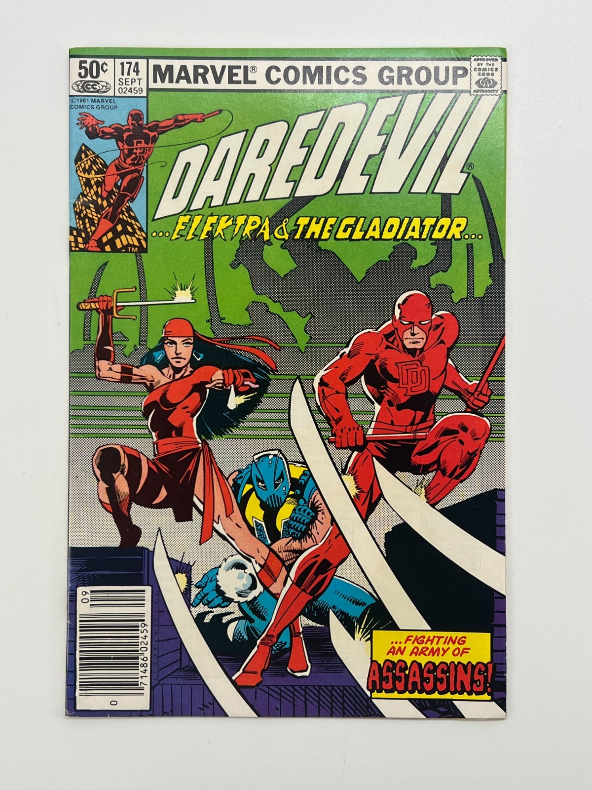 Daredevil #174 Marvel 1981 1st Appearance The Hand Frank Miller Newsstand Key