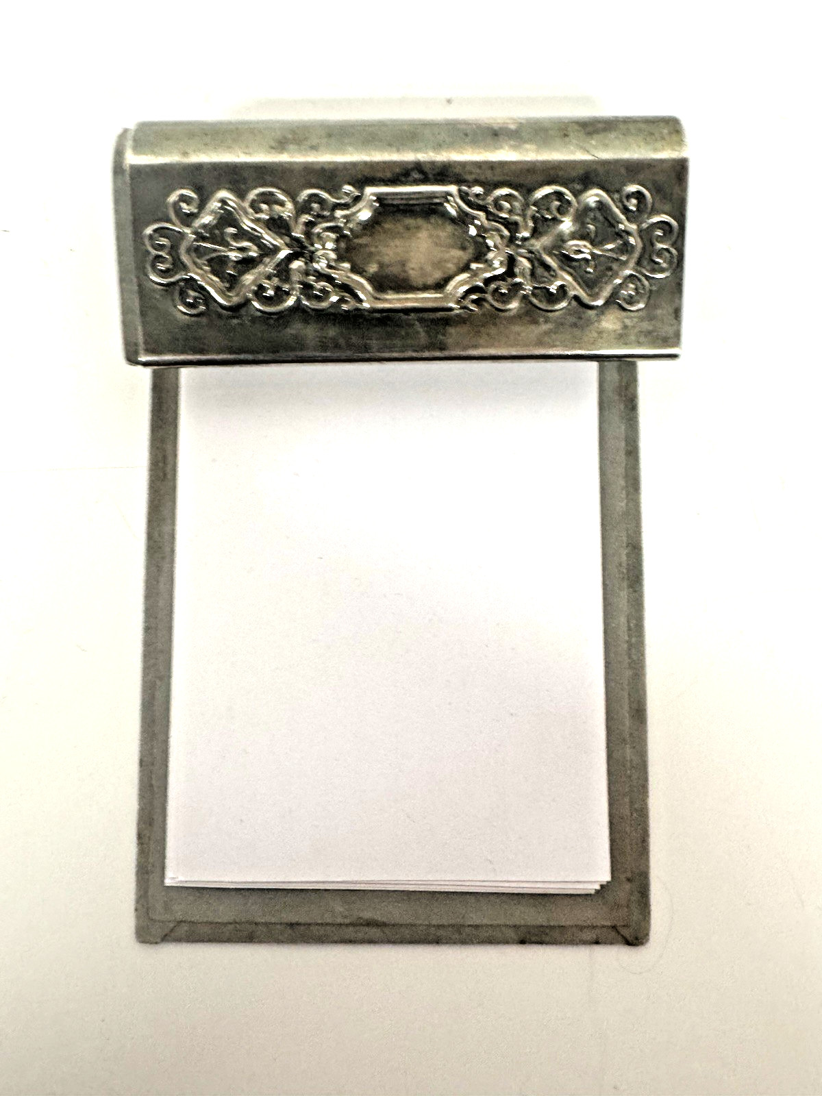 Vintage Gorham Silver Plated Memo or Notepad Holder Desk Accessory Elegant Desk