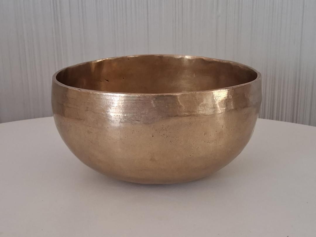 Old Solid Bronze Tibetan Singing Bowl