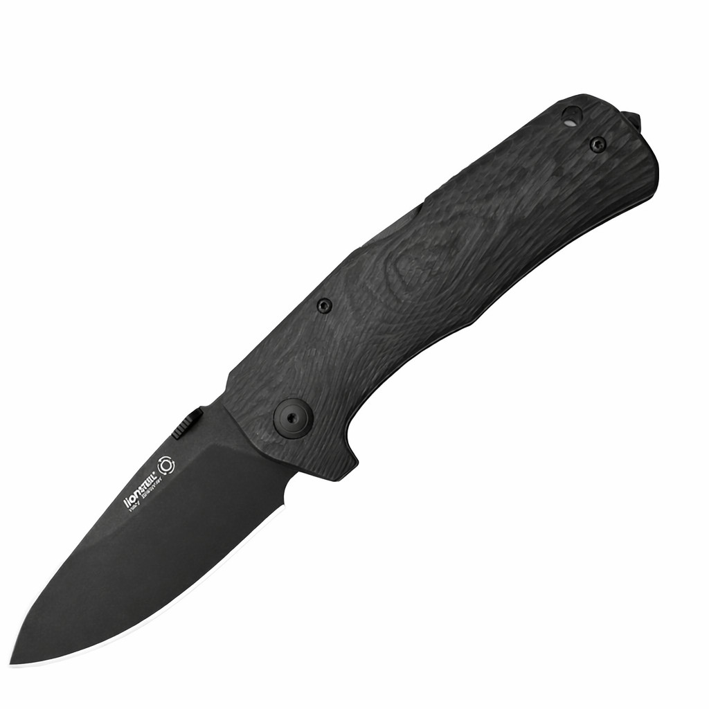 LionSteel TM1 Lockback EDC Flipper Knife Black Camo Carbon Fiber Limited Edition