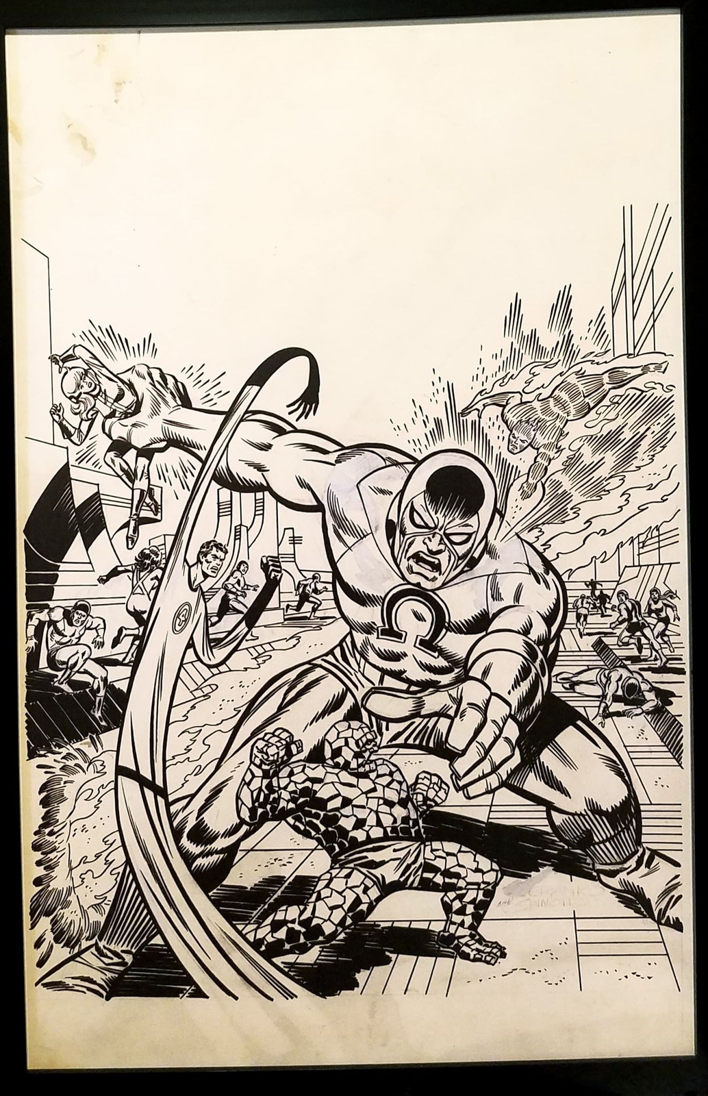 Fantastic Four #132 by Jim Steranko 11x17 FRAMED Original Art Poster Marvel Comi