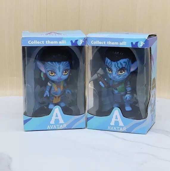 Avatar Figurine Neytiri And Jake Sully 11Cm Lot Of 2 Pieces With Original Box