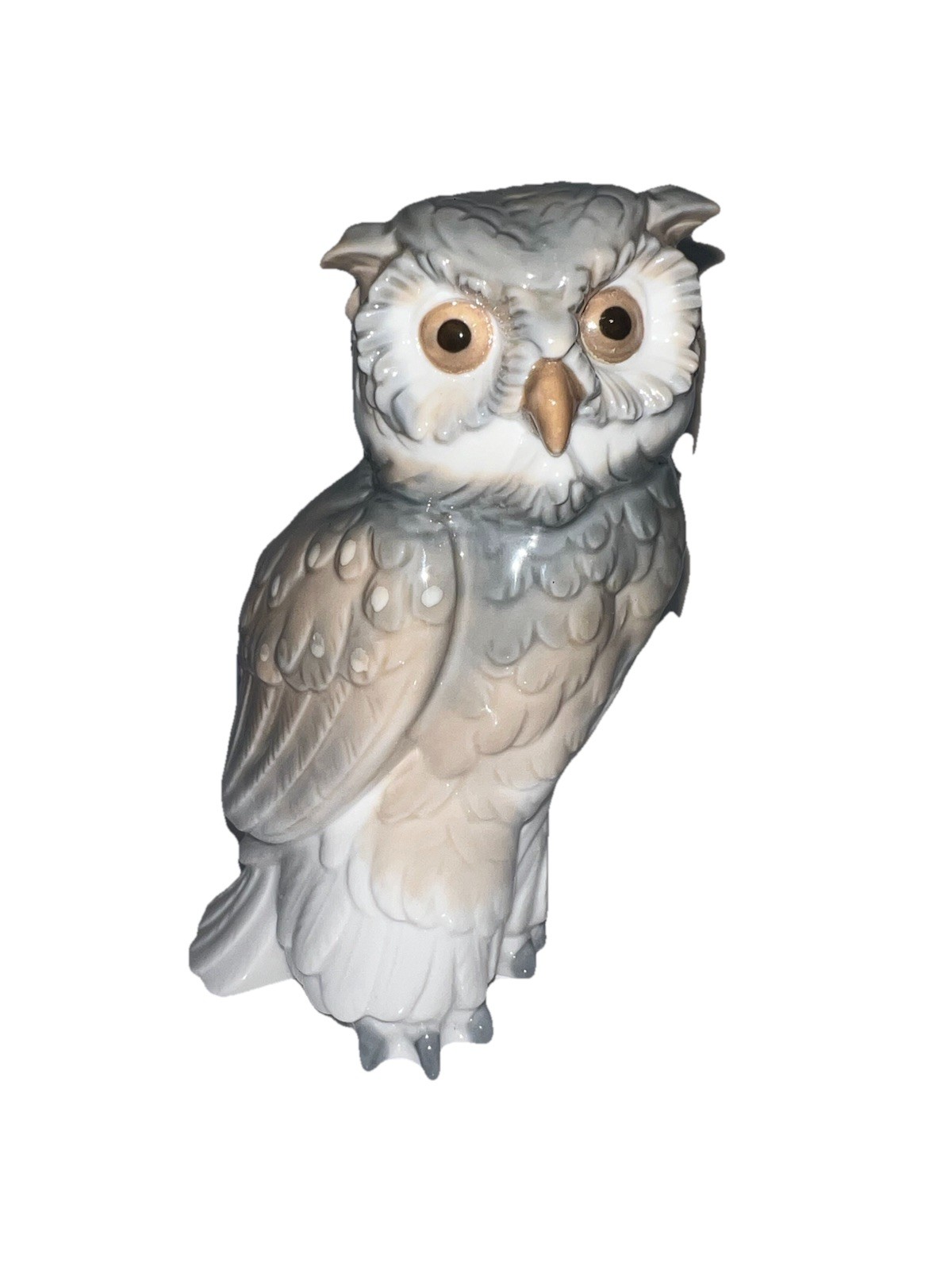 (15)Vtg 1976 Nao Lladro Short Eared Owl Porcelain Figure Excellent.