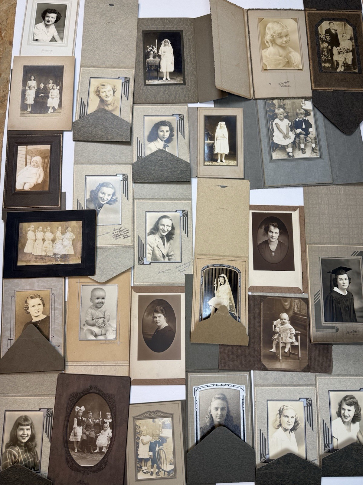 Antique and Vintage Photograph Lot of 68 - Military Family Wedding School