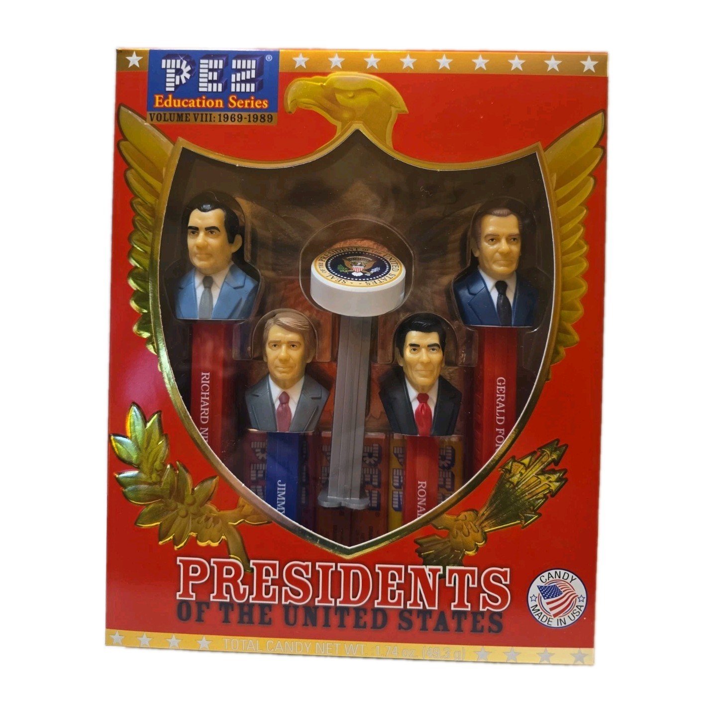 PEZ Presidents Education Series Volume VIII 8 Nixon Ford Carter Reagan SEALED