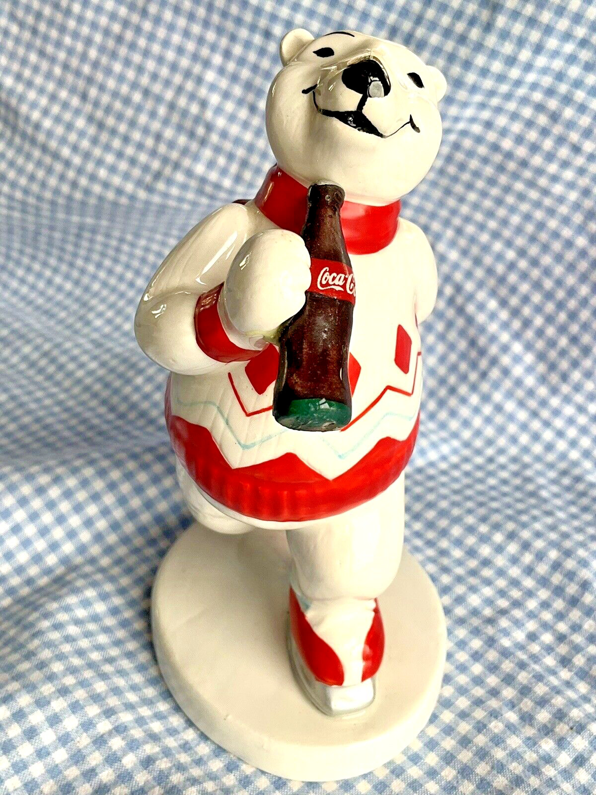 Coca Cola Ceramic Polar Bear Figurine \