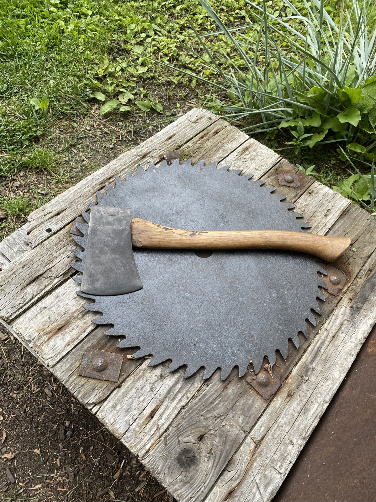 Vintage Collins Hatchet W/Original Solid Handle -Camping Tool 2.4 Lbs. EXCELENT Vintage Collins Hatchet W/Original Solid Handle -Camping Tool 2.4 Lbs. EXCELENT