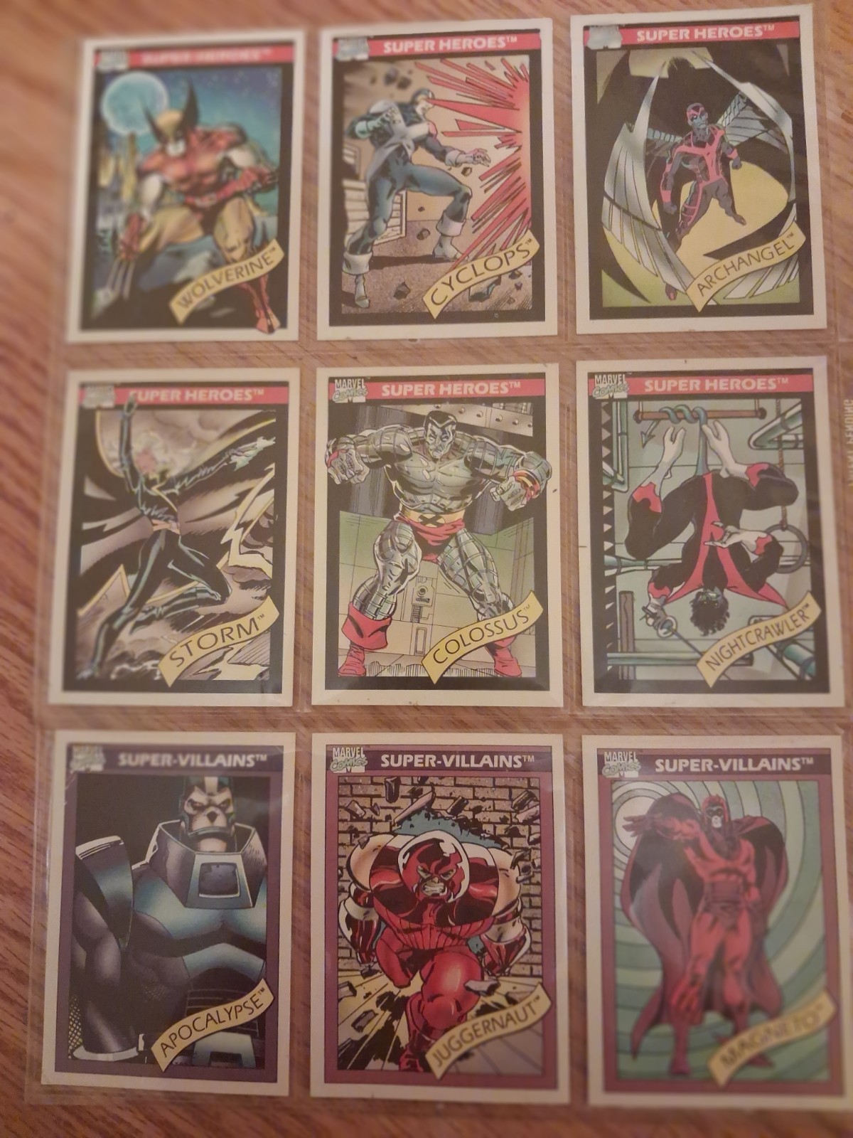 Complete Set Of 1991 Toy Biz Impel Promo Cards