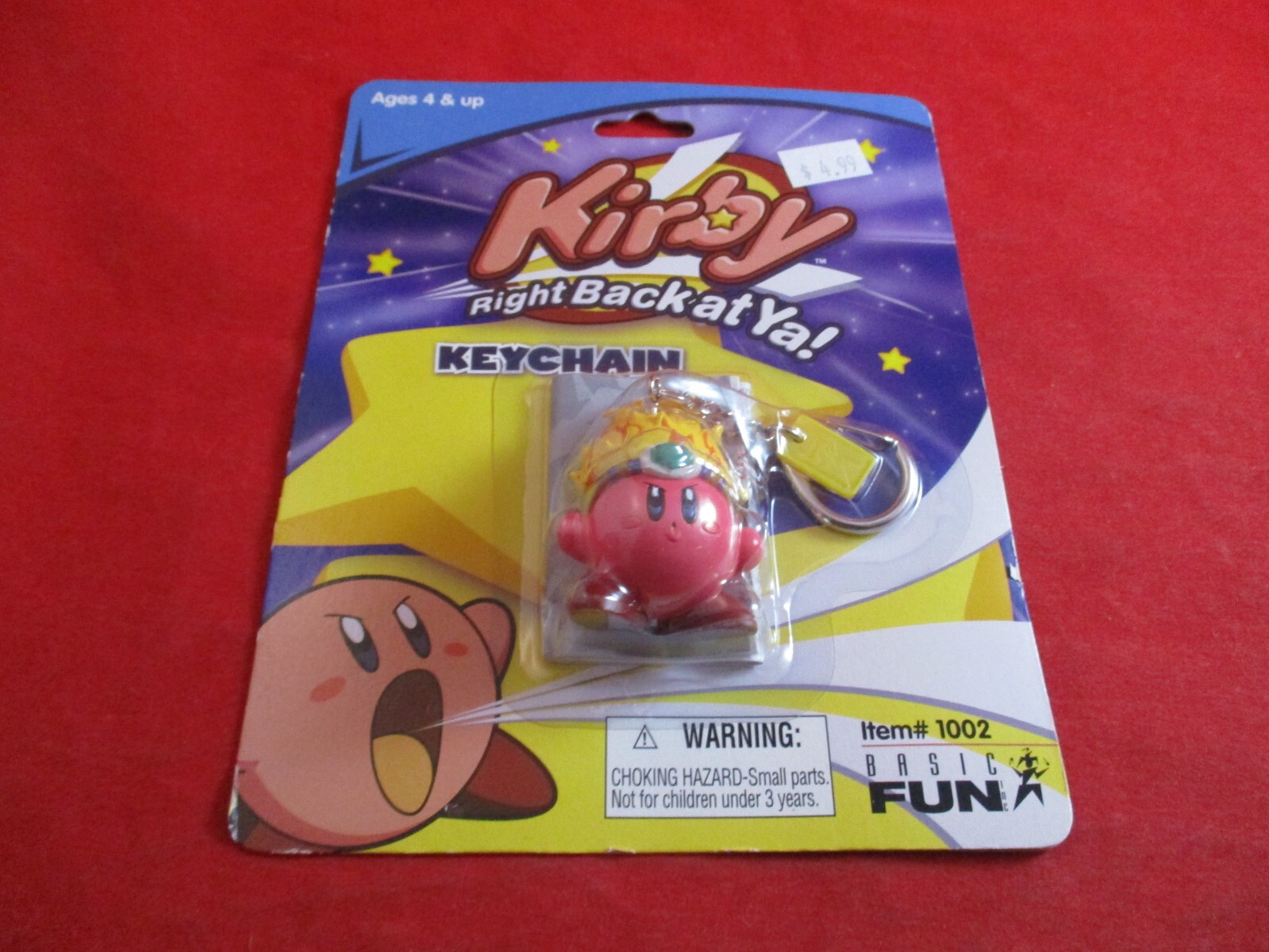 Kirby Right Back At Ya Basic Fun Nintendo HAL Promotional 2003 Keychain *NEW*
