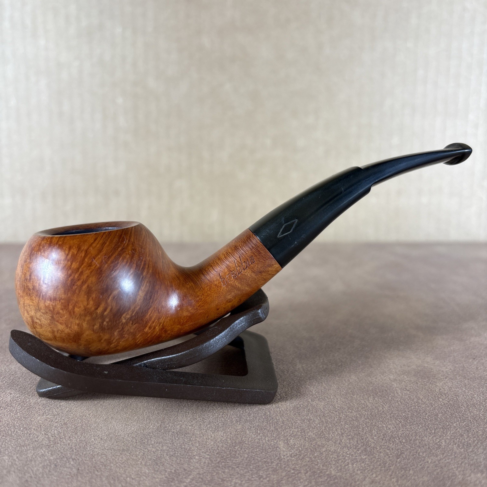 Vintage Brebbia Golden Extra 602 Bent Tomato Briar Tobacco Pipe Italy