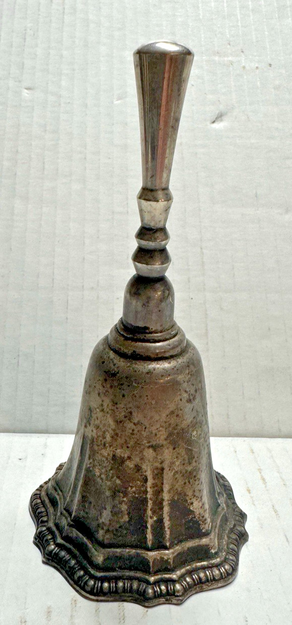 Vintage AVON Silverplate Metal Bell - Collectible Decorative - Ringing Bell -