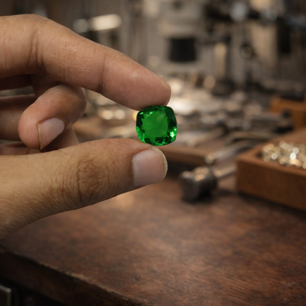 Green Emerald 10-12CT Cushion Loose Stone, Vibrant Center Gem for Fine Jewellery Green Emerald 10-12CT Cushion Loose Stone, Vibrant Center Gem for Fine Jewellery
