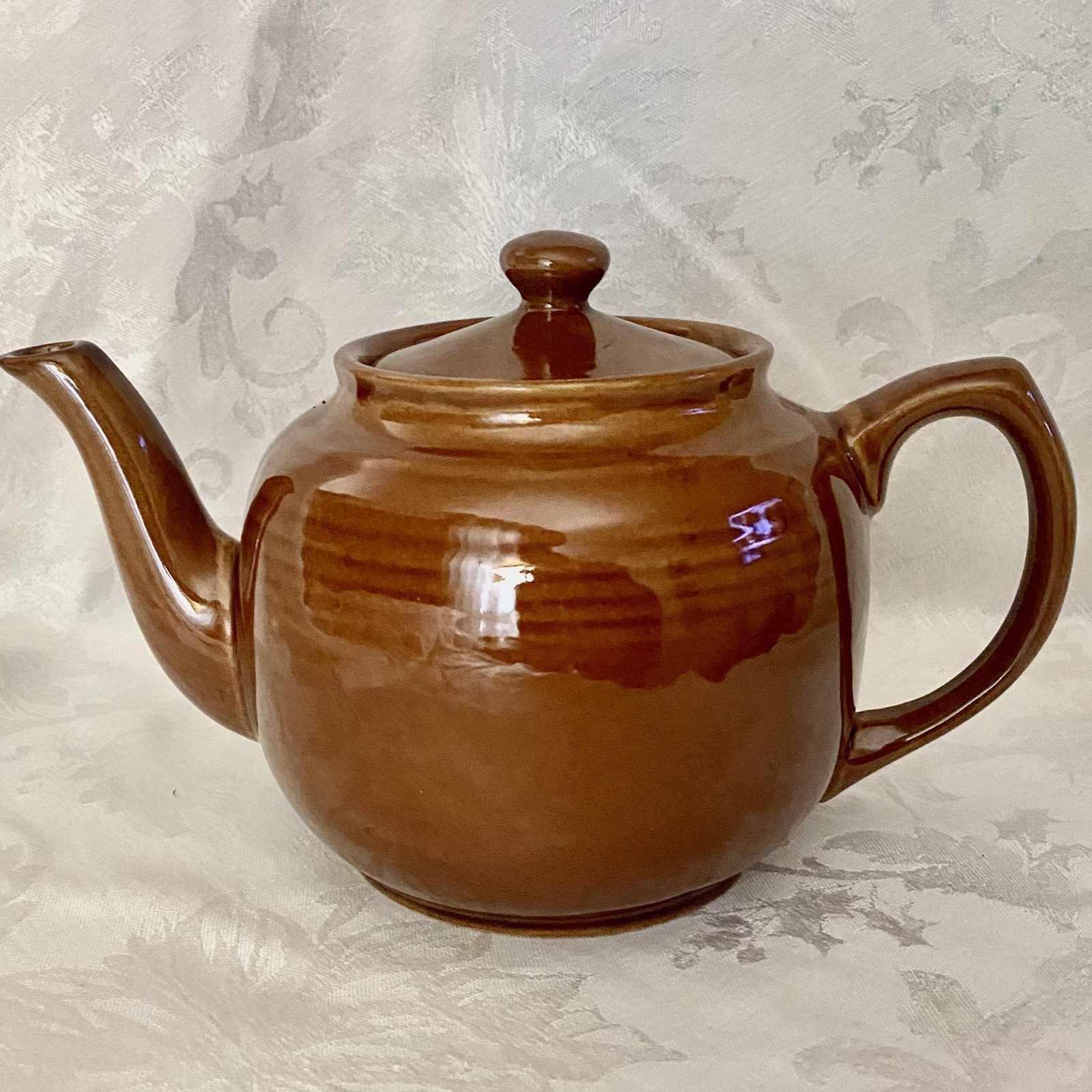 Vintage English Brown Betty Teapot Glazed Stoneware England 6” Cottagecore Vintage English Brown Betty Teapot Glazed Stoneware England 6” Cottagecore