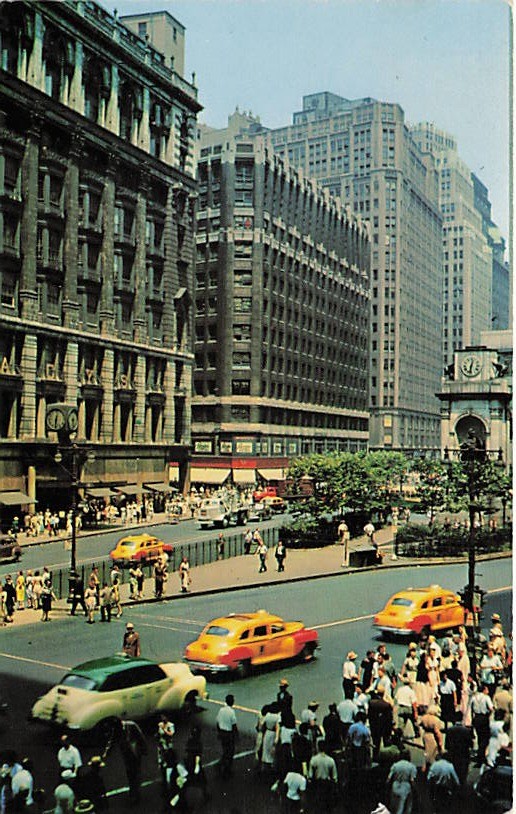 Postcard NY: Herald Square, New York City, Street Scene